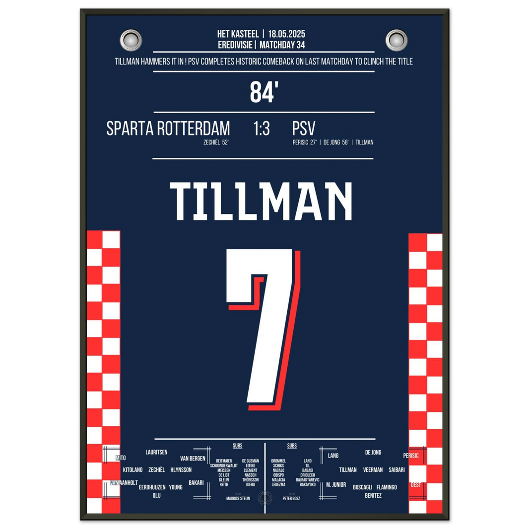 Tillman’s late strike seals title-winning comeback for psv