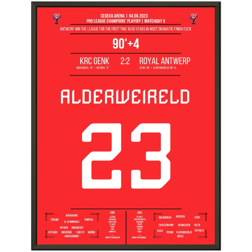 Alderweireld Scoort in Laatste Minuut en Bezorgt Antwerp de Jupiler Pro League Titel