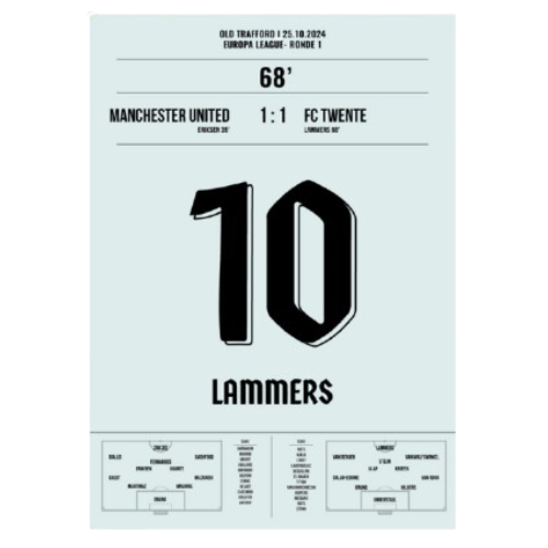Lammers' IJskoude Gelijkmaker tegen Manchester United