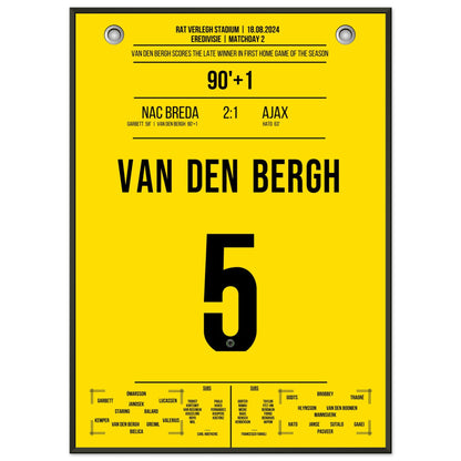 Van den Bergh Scores Late to Secure NAC Breda's Victory Against Ajax