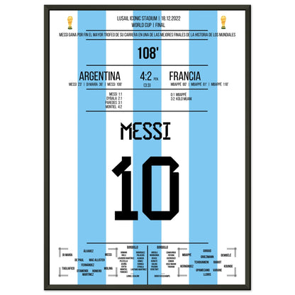 Messi wins the World Cup with Argentina