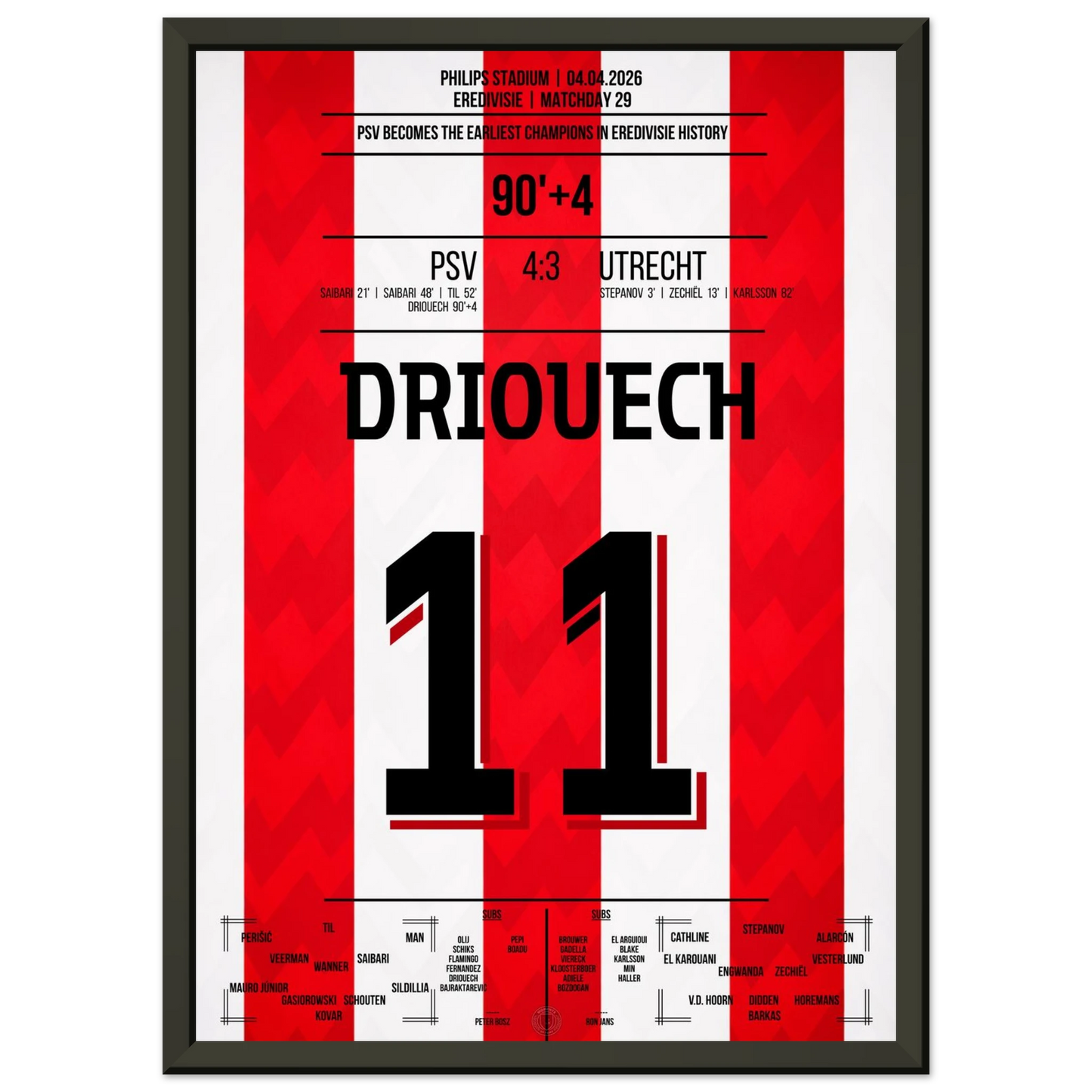 PSV celebrates the earliest championship in league history