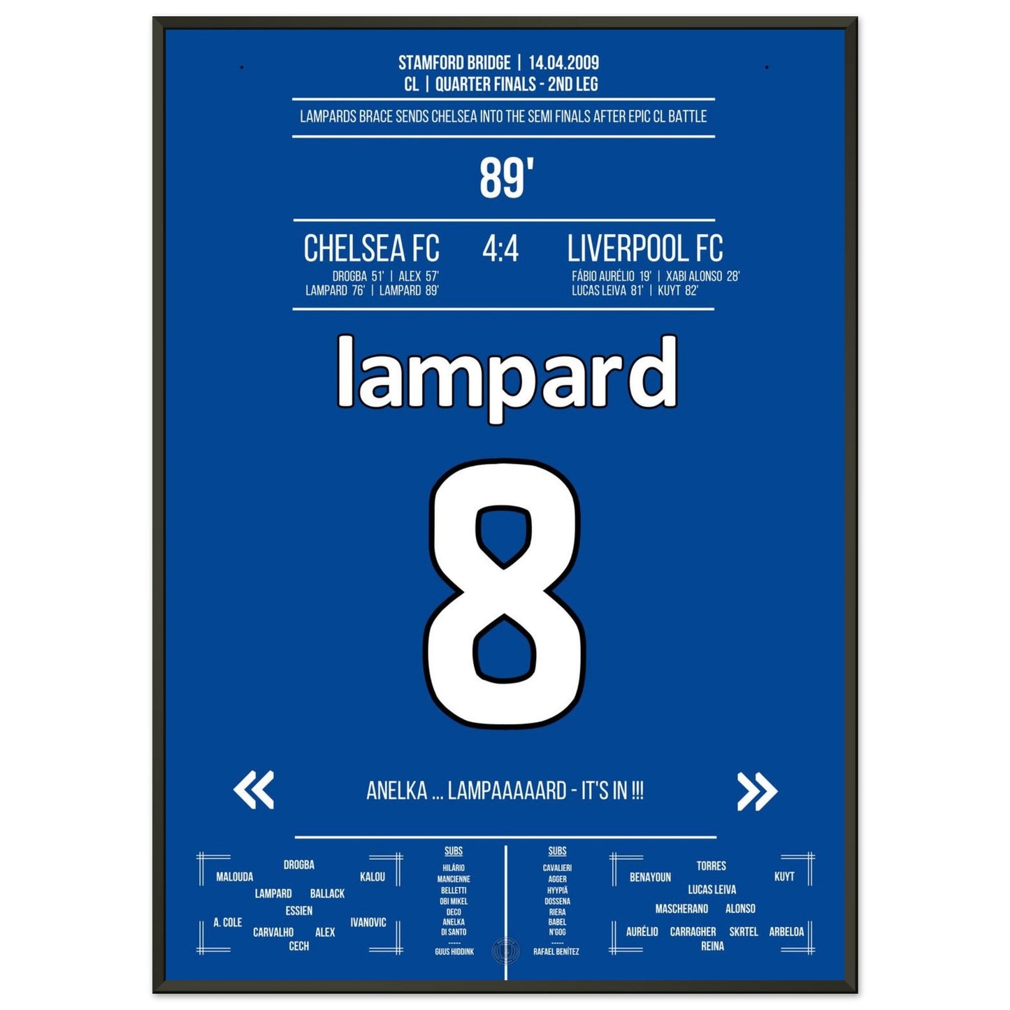 Lampard scores twice for Chelsea in the 2009 Champions League Final