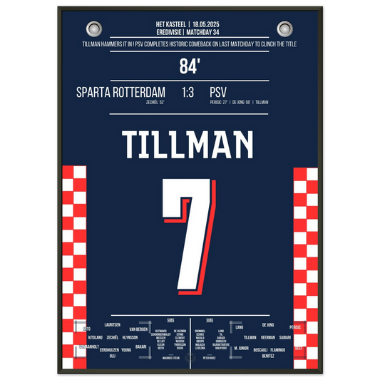 Tillman’s late strike seals title-winning comeback for psv