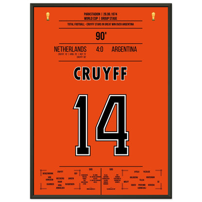 The Legend of Cruijff: 4-0 Against Argentina