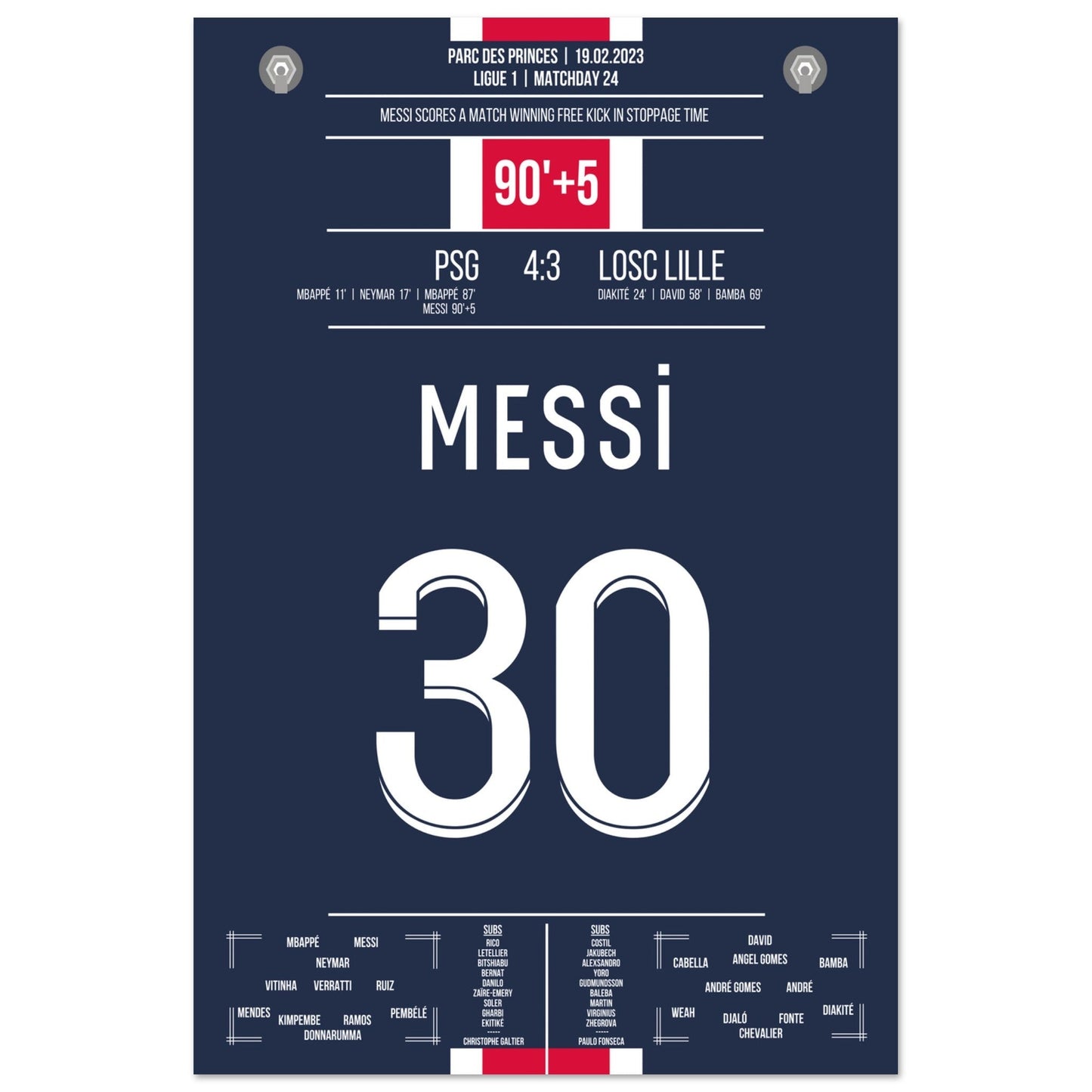 Messi's last-minute winner in the Coupe de France for PSG