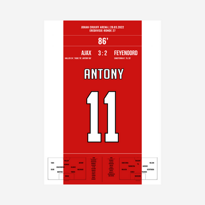 Antony's Winning Goal in the Klassiker Against Feyenoord