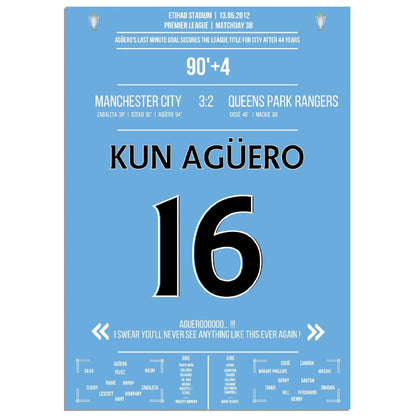 Aguero last minut winner for the Title