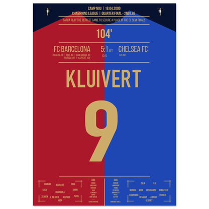 Kluivert's 2000 hat-trick against Chelsea marked a memorable comeback in football history