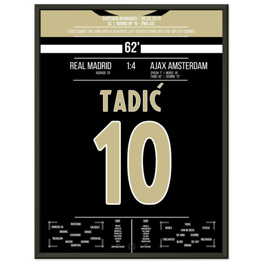 Ajax's historic win over Real Madrid in the Champions League quarter-final.